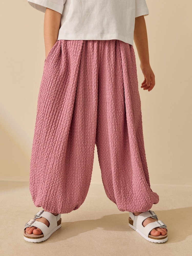 Pink Textured Balloon Trousers (3-16yrs) - Image 2 of 8