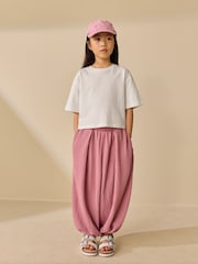 Pink Textured Balloon Trousers (3-16yrs) - Image 4 of 8