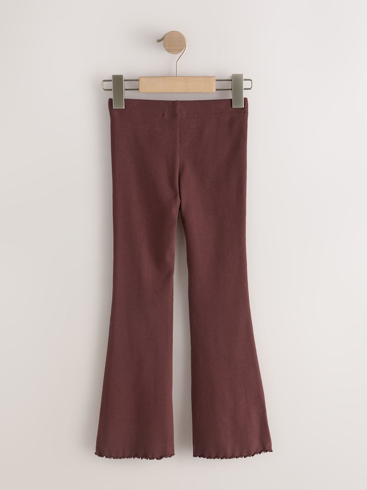Multi Berry 4 Pack Rib Flare Leggings (3-16yrs) - Image 2 of 8