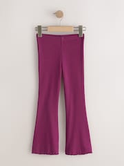 Multi Berry 4 Pack Rib Flare Leggings (3-16yrs) - Image 4 of 8