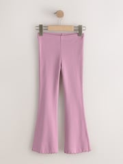 Multi Berry 4 Pack Rib Flare Leggings (3-16yrs) - Image 5 of 8