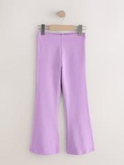 Splat/Bright Animal/Purple 4 Pack Flared Leggings (3-16yrs) - Image 4 of 9