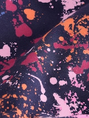 Splat/Bright Animal/Purple 4 Pack Flared Leggings (3-16yrs) - Image 9 of 9