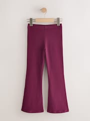 Pink/Navy Print 4 Pack Flared Leggings (3-16yrs) - Image 3 of 8