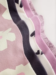 Blush Pink/Flower Leggings 5 Pack (3-16yrs) - Image 9 of 9