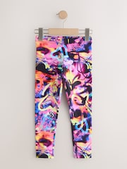 Blue/Graffiti Leggings 5 Pack (3-16yrs) - Image 2 of 9