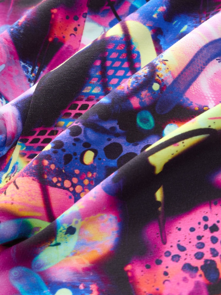 Blue/Graffiti Leggings 5 Pack (3-16yrs) - Image 9 of 9