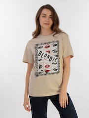Brands In Blondie Lace Eyes & Lips Music T-Shirt - Imagen 2 de 5