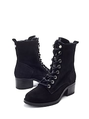 Moda in Pelle Black Bezzy Lace-Up Casual Boots - Image 3 of 4