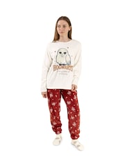 Vanilla Underground White Harry Potter Hedwig Long Sleeve Leg Pyjamas Set - Image 1 of 5
