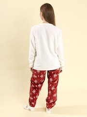 Vanilla Underground White Harry Potter Hedwig Long Sleeve Leg Pyjamas Set - Image 2 of 5