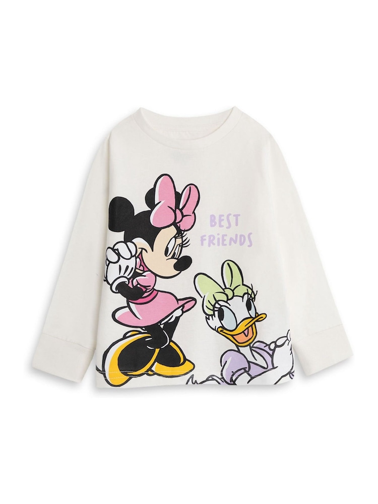 Vanilla Underground Pink Disney Minnie Mouse Cotton Long Sleeve Leg Pyjamas Set Multi Pack Of 2 - Image 2 of 5 Vanilla Underground Pink Disney Minnie Mouse Cotton Long Sleeve Leg Pyjamas Set Multi Pack Of 2 - Image 2 of 5
