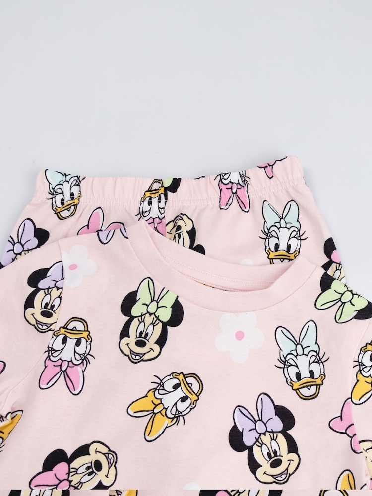 Vanilla Underground Pink Disney Minnie Mouse Cotton Long Sleeve Leg Pyjamas Set Multi Pack Of 2 - Image 5 of 5 Vanilla Underground Pink Disney Minnie Mouse Cotton Long Sleeve Leg Pyjamas Set Multi Pack Of 2 - Image 5 of 5