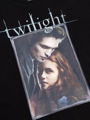 Vanilla Underground Black Twilight Logo Cotton Short Sleeve Long Leg Pyjamas Set - Image 4 of 5