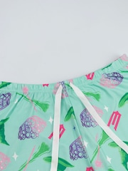 Vanilla Underground Green Wicked Button Up Long Sleeve Leg Pyjamas Set - Image 8 of 8