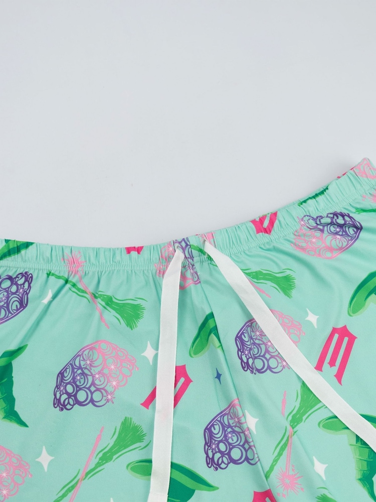 Vanilla Underground Green Wicked Button Up Long Sleeve Leg Pyjamas Set - Image 8 of 8 Vanilla Underground Green Wicked Button Up Long Sleeve Leg Pyjamas Set - Image 8 of 8