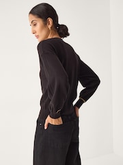 Monsoon Nolan Knit Bomber Jacket - Imagen 2 de 4