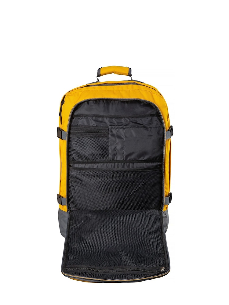 Cabin Max Yellow Metz 44L Carry On 55cm Backpack - Image 2 of 3 Cabin Max Yellow Metz 44L Carry On 55cm Backpack - Image 2 of 3