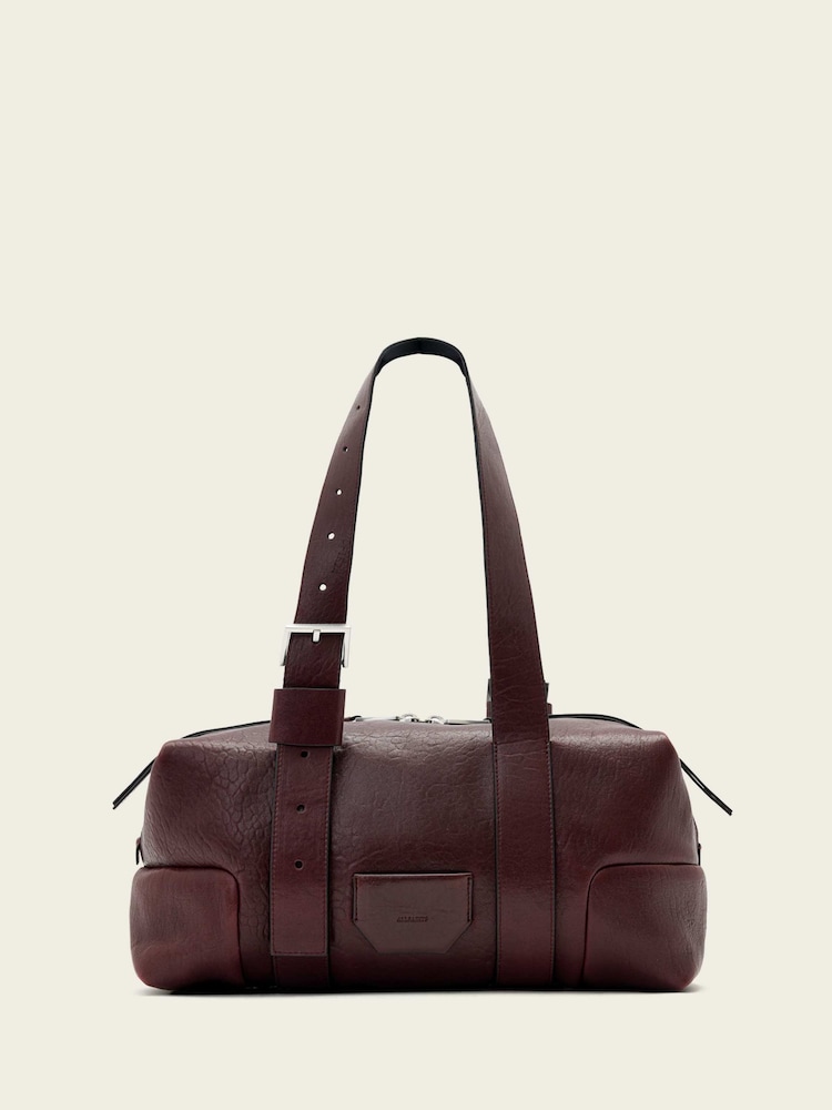 AllSaints Red Ares Grain Shoulder Bag - Image 1 of 5 AllSaints Red Ares Grain Shoulder Bag - Image 1 of 5