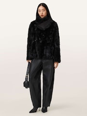 AllSaints Wilton Shearling Jacket - Imagen 6 de 9