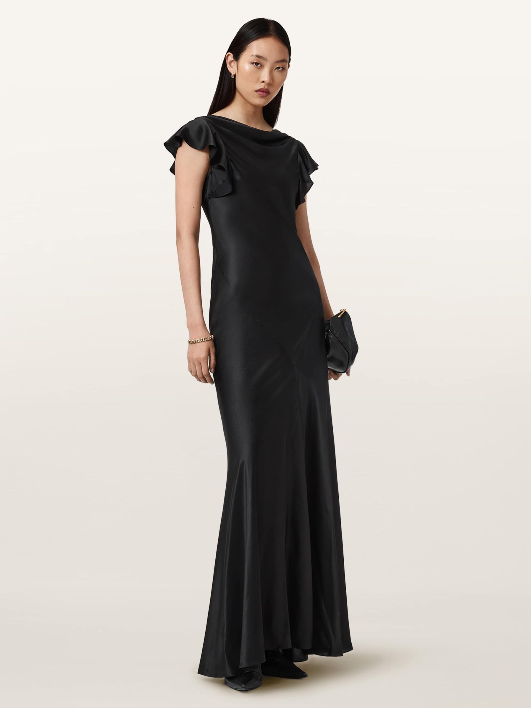 Buy AllSaints Black Flora Dress from the Next UK online shop
