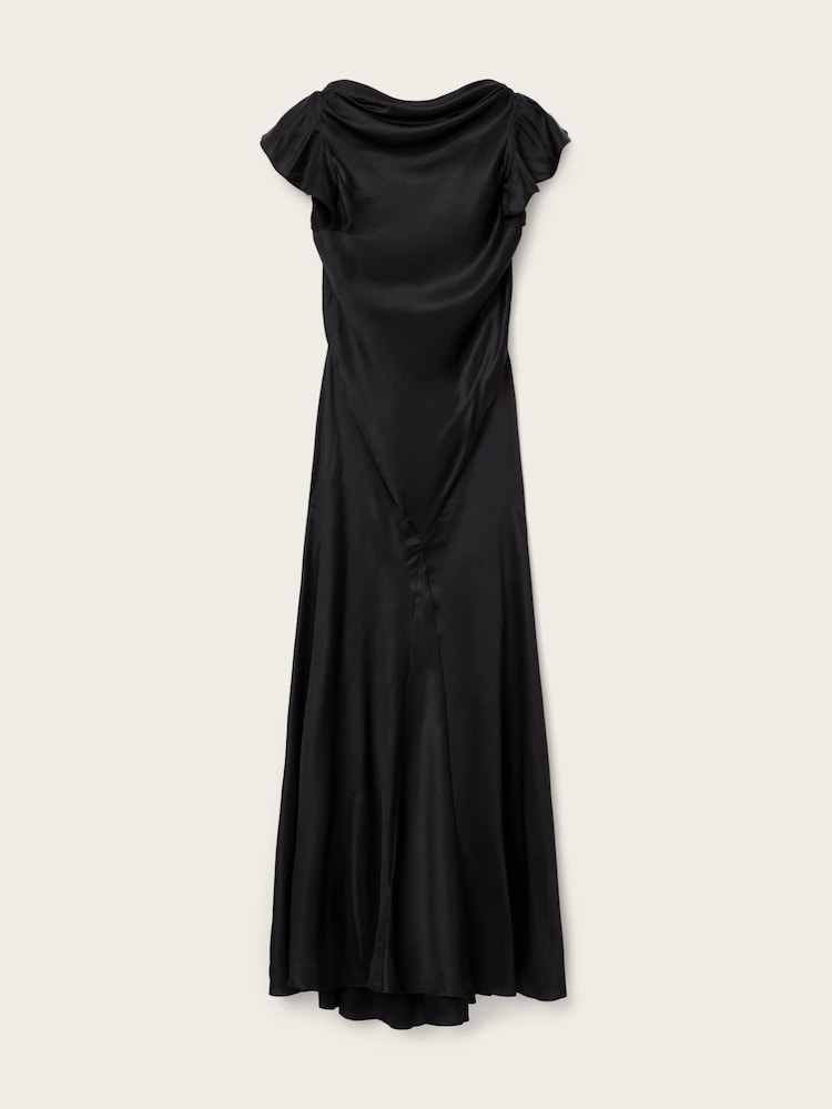 AllSaints Black Flora Dress - Image 8 of 8 AllSaints Black Flora Dress - Image 8 of 8