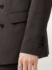 AllSaints Brown Newton Blazer - Image 4 of 8