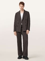 AllSaints Brown Newton Blazer - Image 7 of 8