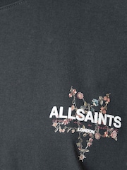 AllSaints Black Pentacle Etta T-Shirt - Image 4 of 9