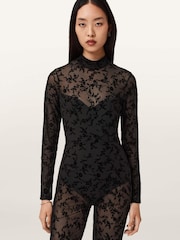 AllSaints Rylee Flock Catsuit Trousers - Imagen 4 de 5