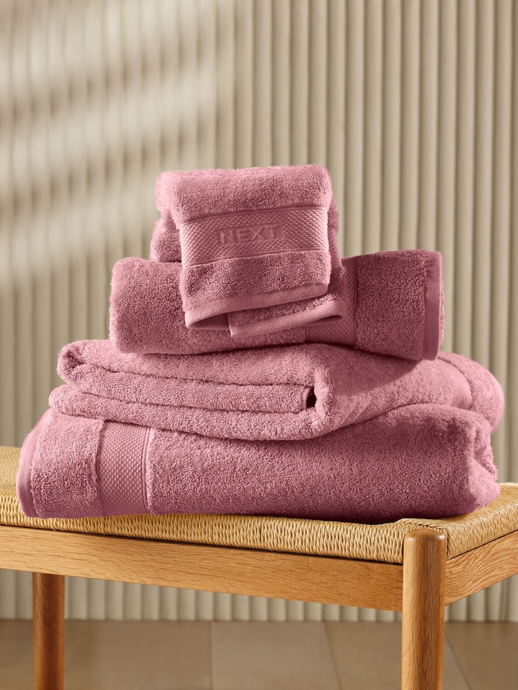 Pink Egyptian Cotton Towel - Image 1 of 3 Pink Egyptian Cotton Towel - Image 1 of 3