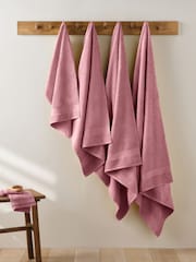 Pink Egyptian Cotton Towel - Image 3 of 3