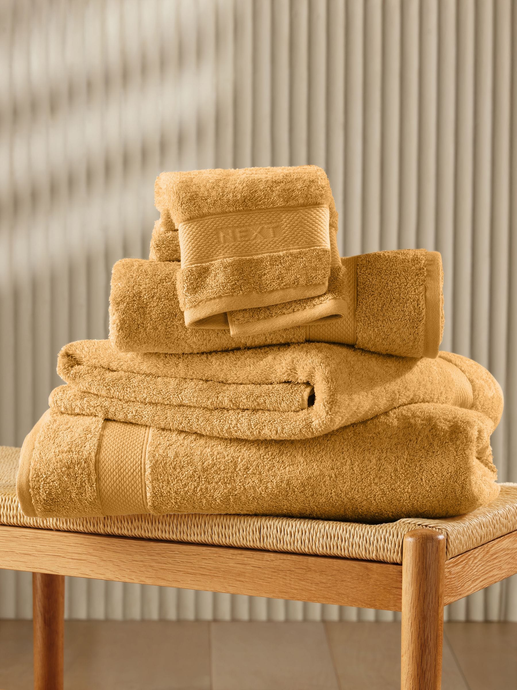 Buy Ochre Yellow Egyptian Cotton Towel from the Next UK online shop