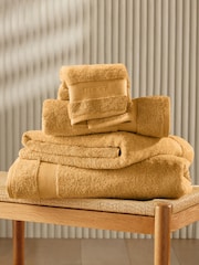 Ochre Yellow Egyptian Cotton Towel - Image 1 of 3