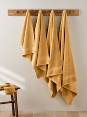Ochre Yellow Egyptian Cotton Towel - Image 2 of 3