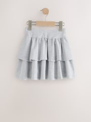 Grey Marl Tiered Rara Skirt (3-16yrs) - Image 6 of 8