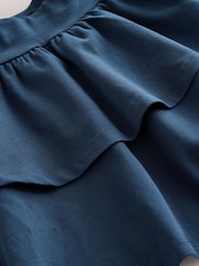 Navy Blue Tiered Rara Skirt (3-16yrs) - Image 7 of 7