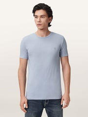 AllSaints Blue Tonic Short Sleeve Crew T-Shirts 3 Pack - Image 3 of 9