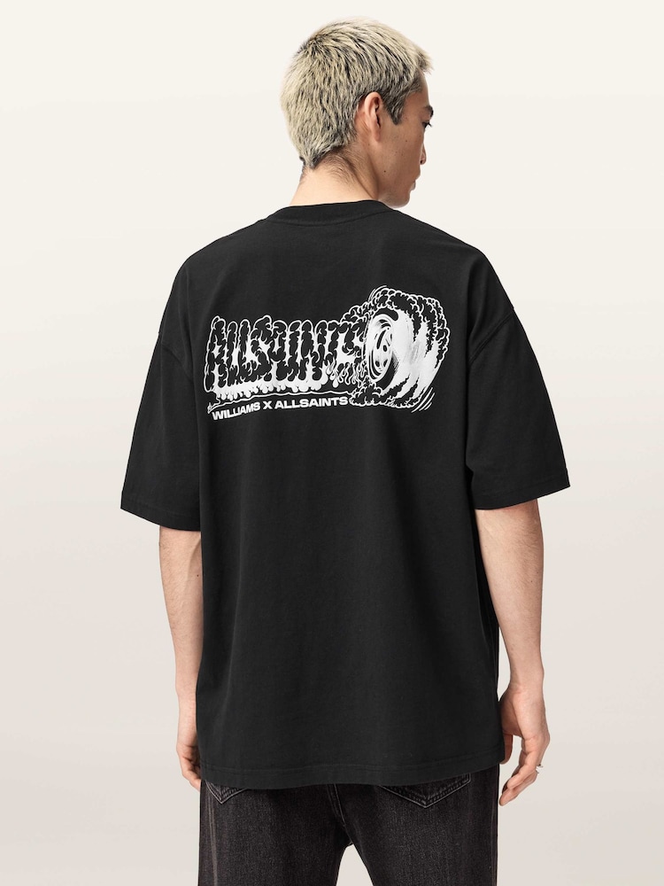 AllSaints Burnout Short Sleeve Crew Neck T-Shirt - Imagen 1 de 9