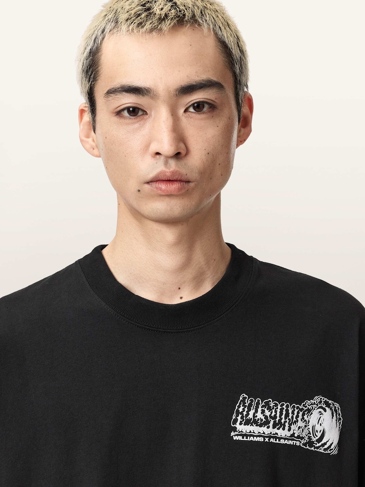 AllSaints Burnout Short Sleeve Crew Neck T-Shirt - Imagen 2 de 9