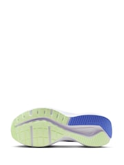 Nike White/Blue Downshifter 14 Running Trainers - Image 5 of 8