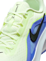 Nike White/Blue Downshifter 14 Running Trainers - Image 6 of 8
