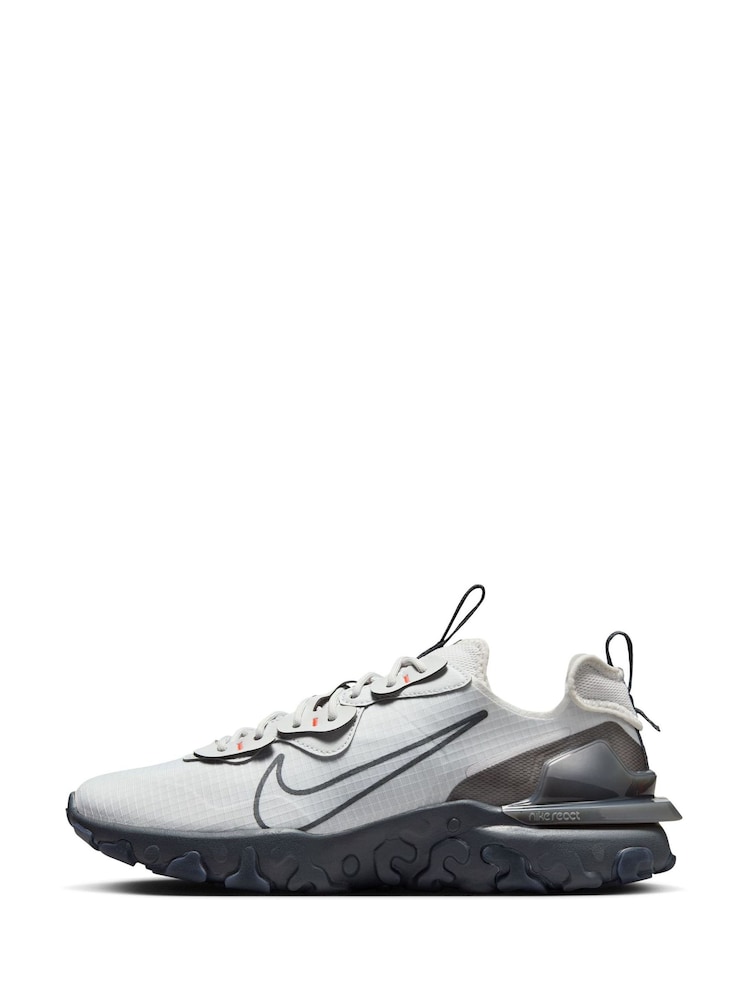 Nike Grey React Vision Trainers - Image 2 of 8