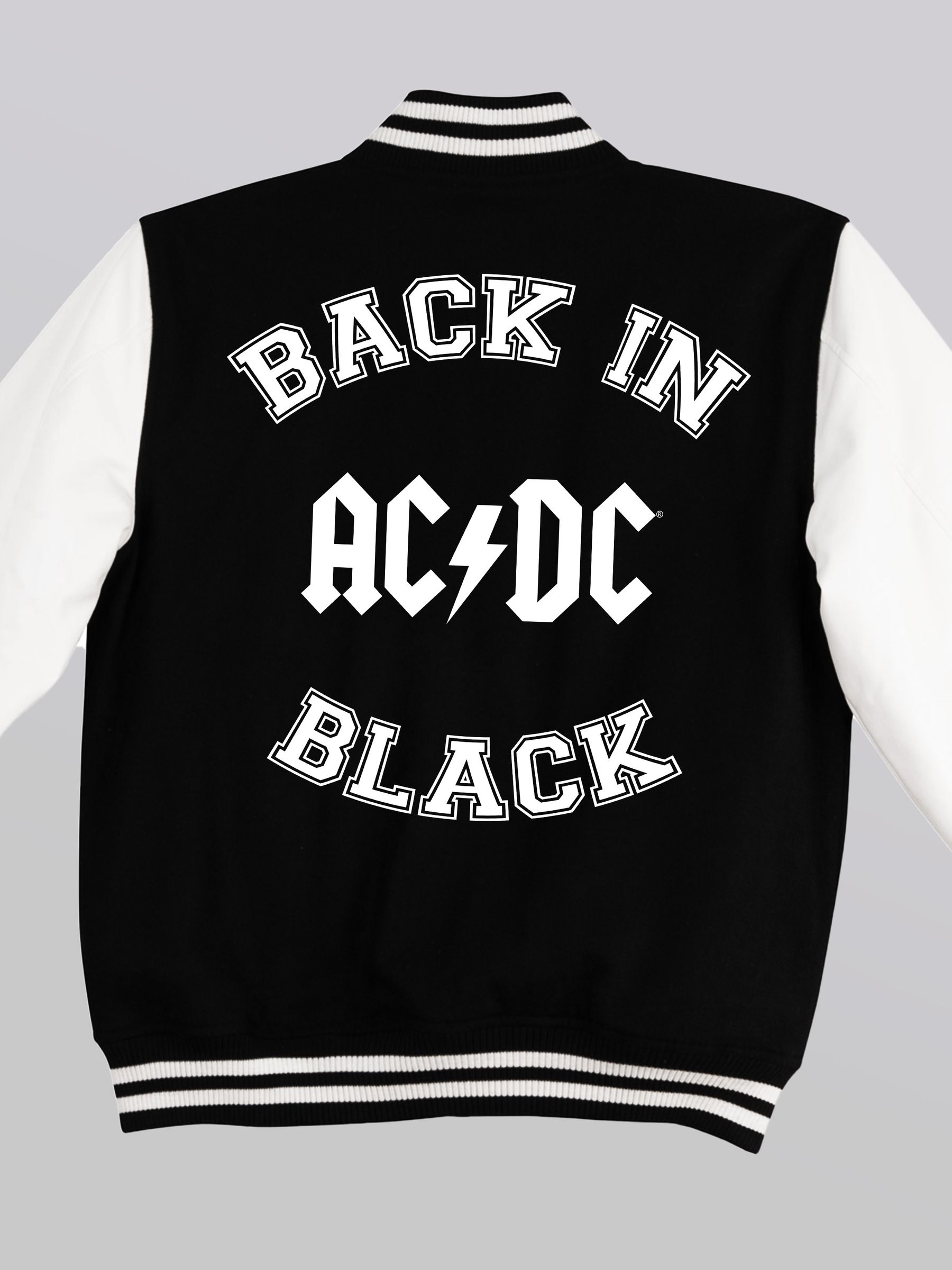 Buy Brands In Black AC/DC Back Music Jacket from the Next UK