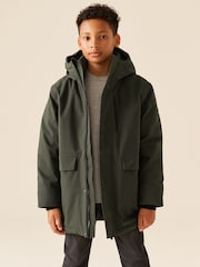 Khaki Green Waterproof Parka Coat (3-17yrs) - Image 1 of 13