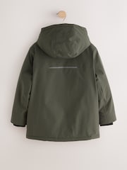 Khaki Green Waterproof Parka Coat (3-17yrs) - Image 9 of 13