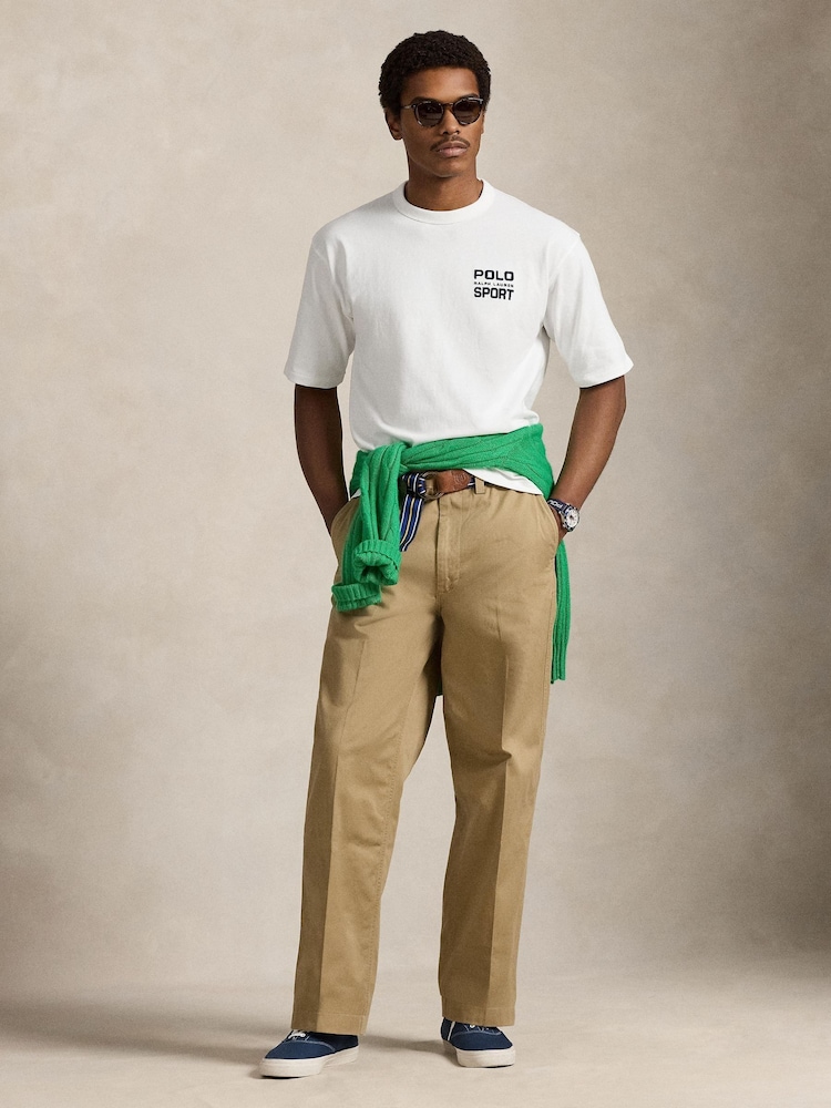 Polo Ralph Lauren White Polo Sport Back Print T-Shirt - Image 2 of 8