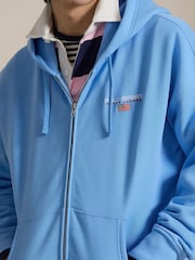 Polo Ralph Lauren Blue Polo Sport Zip Through Hoodie - Image 4 of 5