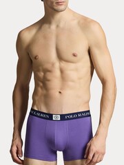 Polo Ralph Lauren Purple Classic Stretch Cotton Trunks 3 Pack - Image 3 of 6