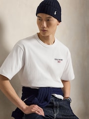 Polo Ralph Lauren White Polo Sport Left Chest Logo T-Shirt - Image 4 of 7